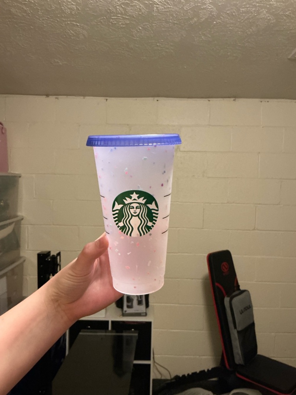 Starbucks Reusable Confetti Tumbler - Purple Lid